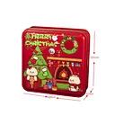 Factory Custom Red Christmas Metal Square Tin Box for Candy and Gift Packaging | BAODENGDA